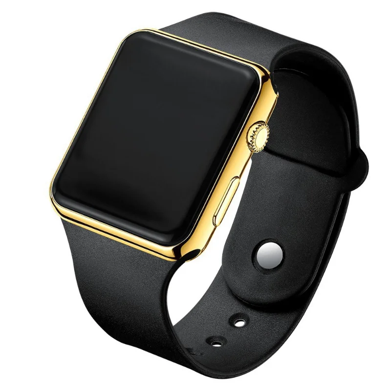 Top Brand Watch Woman Square Silicone Band Digital Watch LED Digital Watches Male Female WristWatch Sport Clock Hours