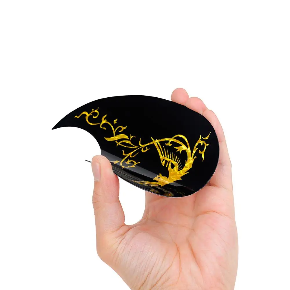

10Pcs Folk Classical Guitar Sound Hole Stickers Guard Anti-scratch Soundhole Decal Sticker Board Musical Instrument Accessories