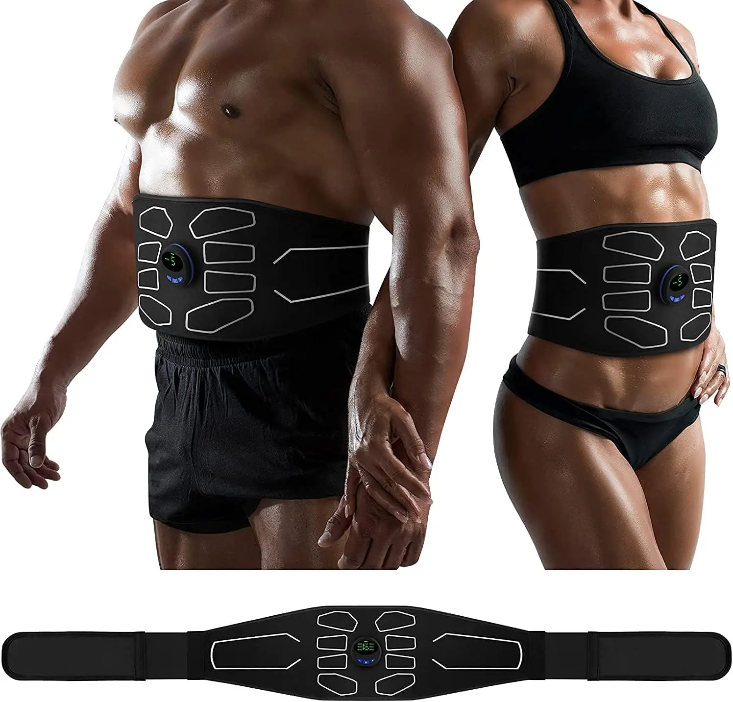 

Stimulator, Ab Machine, Abdominal Toning Belt Muscle Toner Fitness Training Gear Ab Trainer Equipment for Home MZ-4 Gym sets Gym