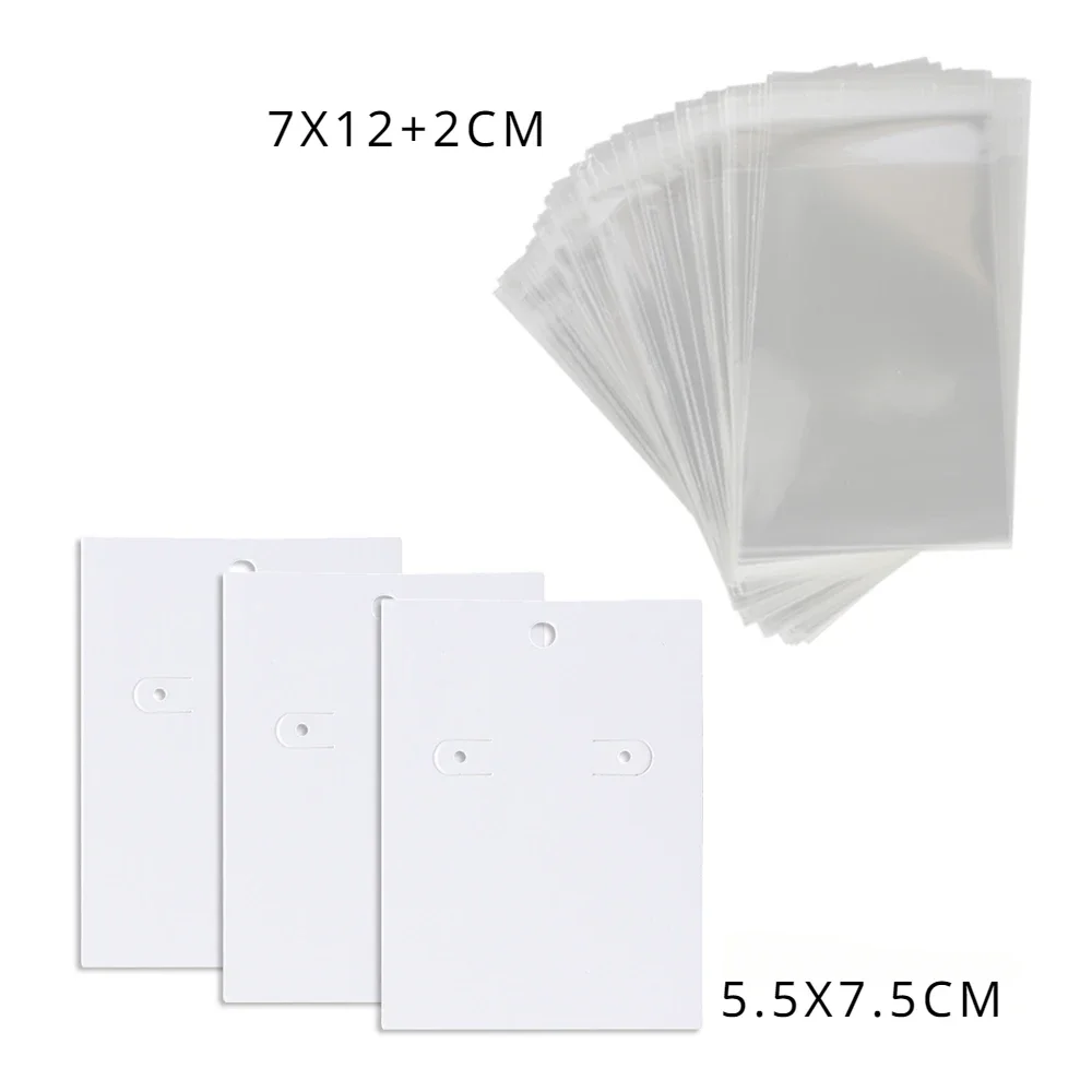 50 шт. 5 5x7 см новый узор белое ожерелье серьги ювелирные изделия дисплей открытки