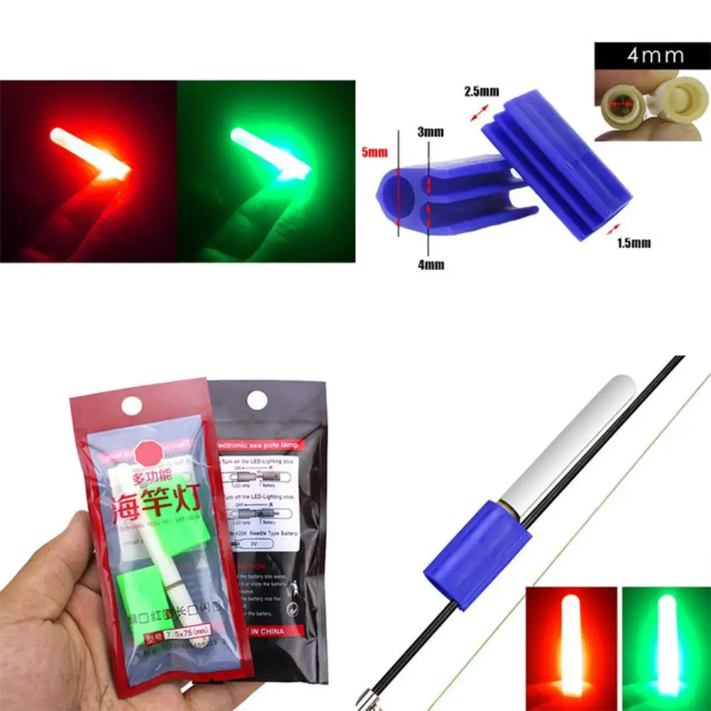 Водонепроницаемая светящаяся лампа для ночной рыбалки электронная