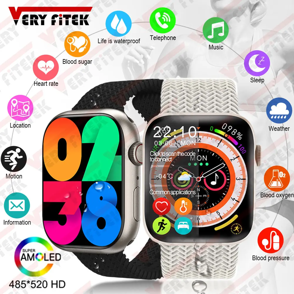 

Смарт-часы HK9 Pro, 8 дюймов, водостойкие, IP68