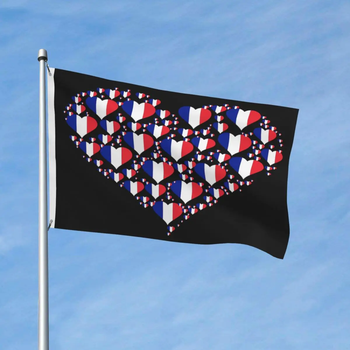 

Сердце Флаг страна ФРАНЦИЯ декор с флагами современная уличная лужайка яркие цвета Flowy деликатный