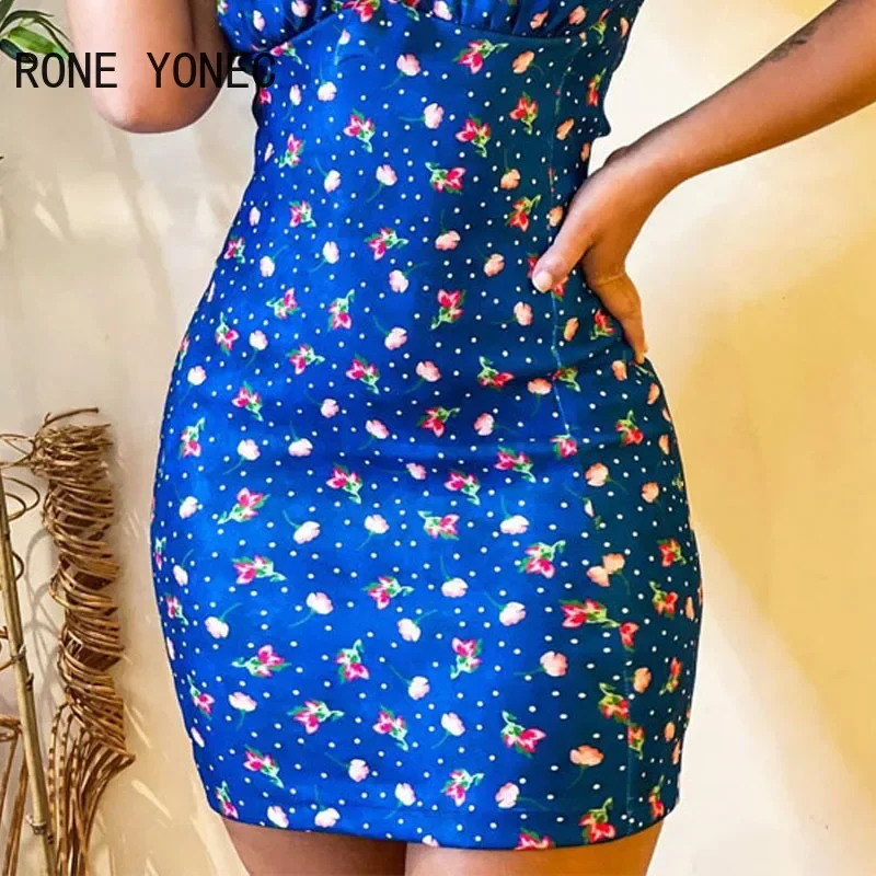 Женское сексуальное облегающее мини-платье с вырезом лодочкой и цветочным