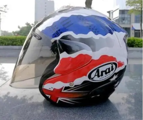 Мотоциклетный шлем RAM3 полуоткрытое лицо винтажный скутер в стиле ретро для