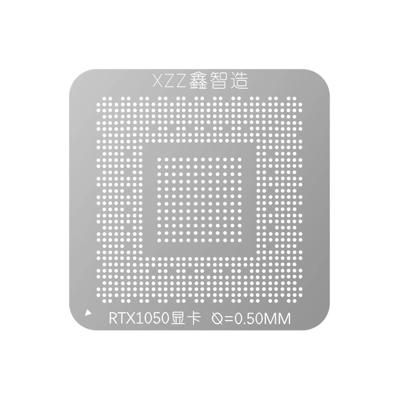 Фото Трафарет для реболлинга XZZ RTX BGA, жестяной шаблон, стальная сетка, видеочипы, INTEL, NVIDIA, ATI, 1050, 1060, 2060, 2070, 2080, 3060 №2