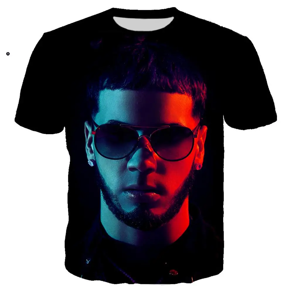 

Popular Singer Anuel Aa 3D Printed T Shirts Unisex Casual Hard Rock Streetwear T-shirt Man Women Cool Hip Hop Tops