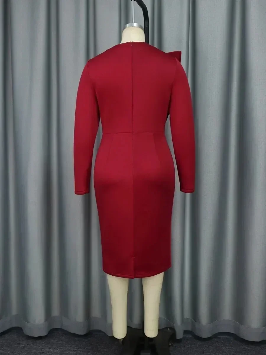 Элегантные церковные платья для женщин вечерние облегающие с длинными рукавами