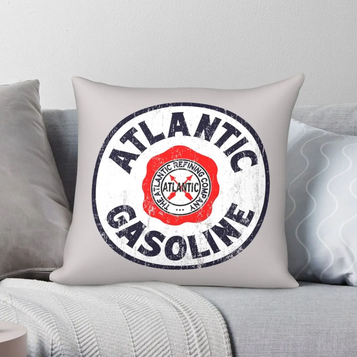 

Наволочка из полиэстера и льна, с принтом