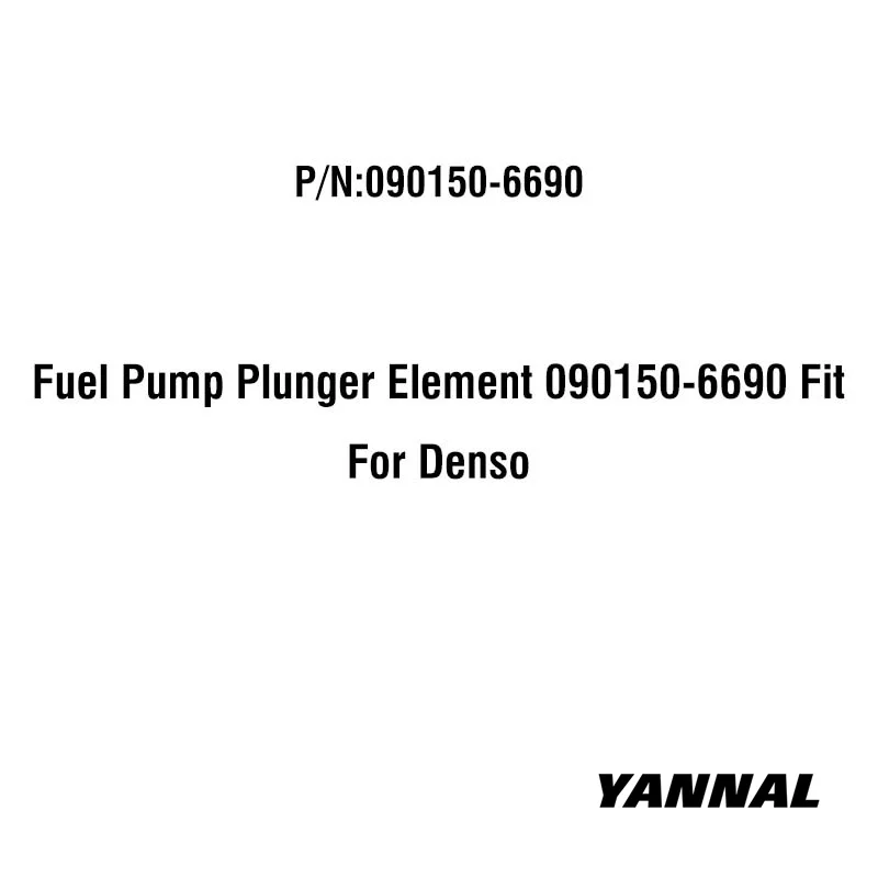 Плунжерный элемент топливного насоса 090150 -6690 Подходит для Denso
