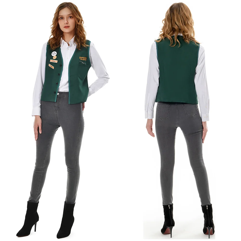 

Stranger Cos Things Robin Buckley Steve Harrington Cosplay Costume Vest Outfits Halloween Carnival Suit