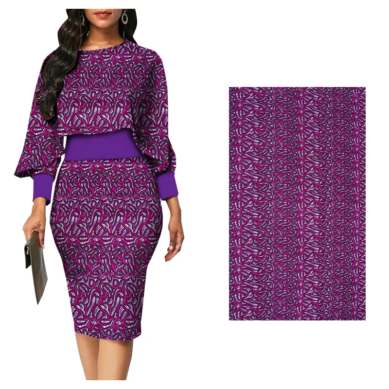 Высококачественные восковые африканские ткани чистый цветочный батик