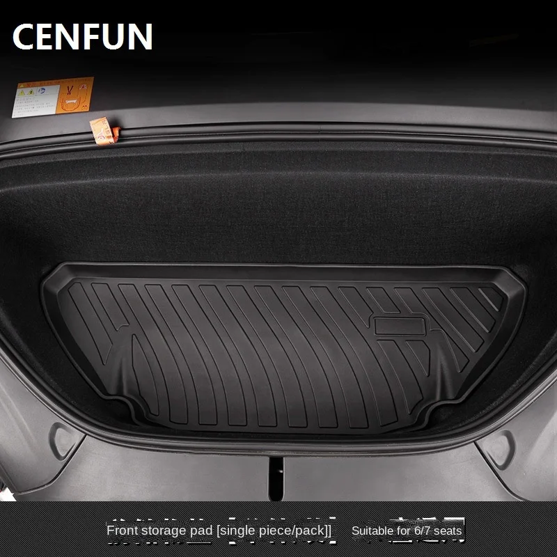 

Tesla X специальный водонепроницаемый передний и задний ящик для хранения, подушки из ТПЭ, подушки для багажника Tesla Model X, аксессуары