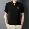 High quality men's cotton embroidered polo shirt 2023 summer new high-end business casual Lapel short sleeve T-shirt 2