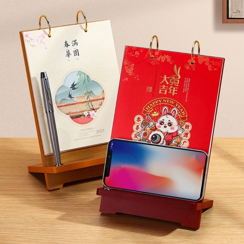 

2023, стоячий стол с деревянной витриной, ежемесячный календарь, планировщик для дома K1KF