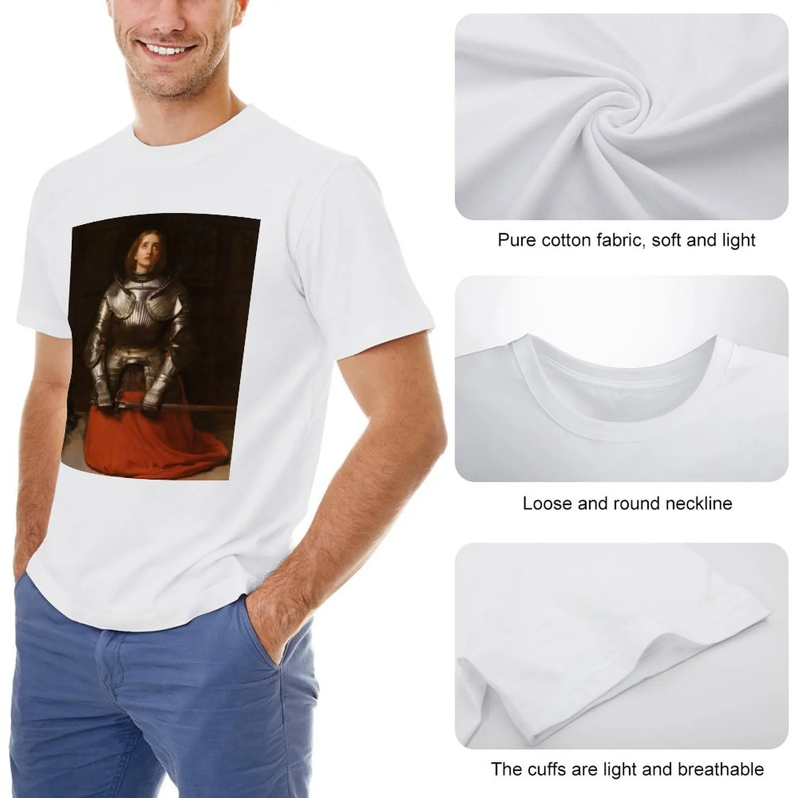 Футболка Joan of Arc - John Everett Millais-186 роскошная футболка большого размера эстетичная