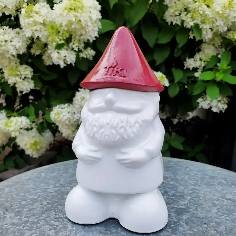

7" Decorative White Tabletop Gnome Torch