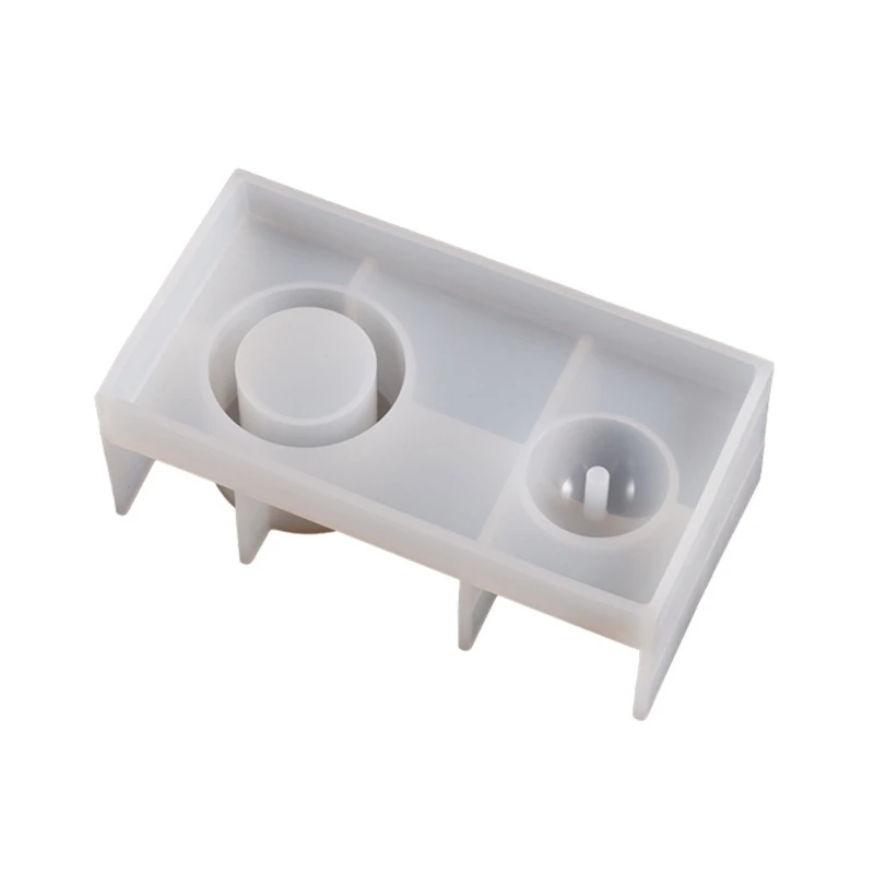 

Square and Cylindrical Shaped Silicone Candlestick Molds Clay Moulds Casting Mould Candle Stand Molds Home Decorations