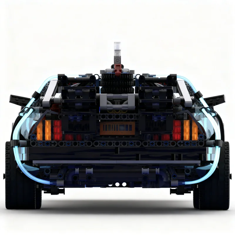 Фото 2694 детали MOC Technical Expert Builder Part 2 BTTF Technical DeLorean, модель в ручной версии, строительные блоки, идея для рождественского подарка. №1