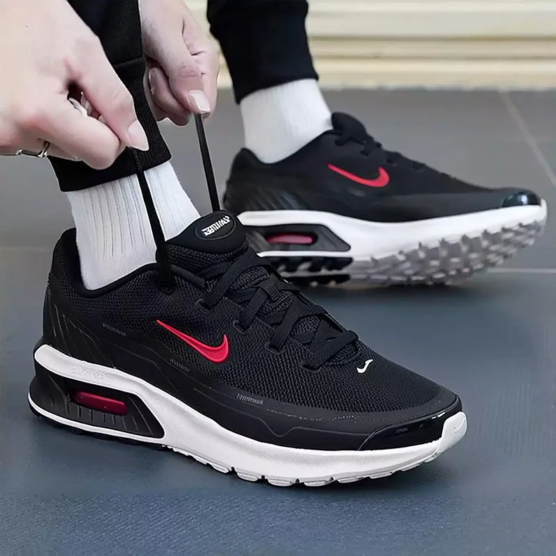 Фото Мужские кроссовки NIKE с воздушной подушкой, дышащие сетчатые кроссовки, амортизирующие, нескользящие, спортивные кроссовки IO9416-001 №3