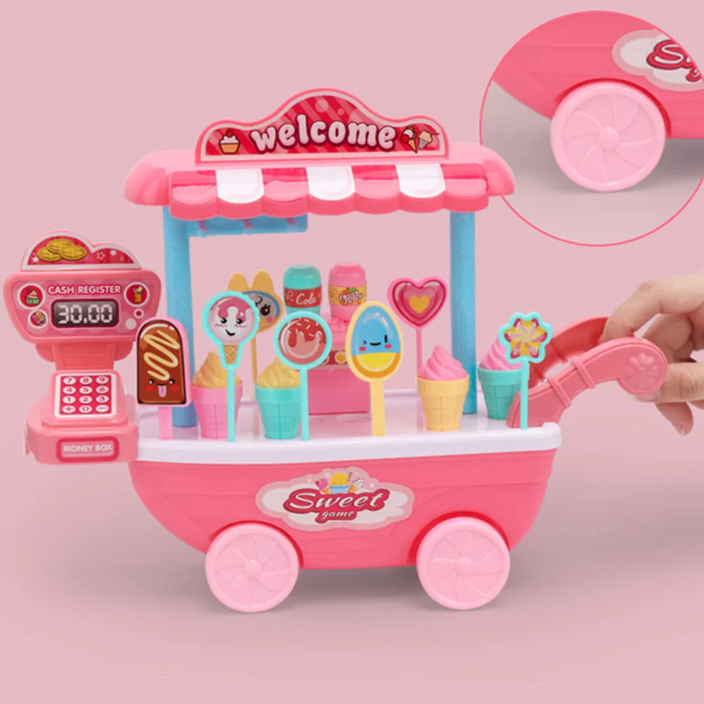 

Play House Funny Toy Cars Toys Playing Kid Educational Prop Abs Simulation Ice Cream Carts Playthings Child Kids Girls Vans