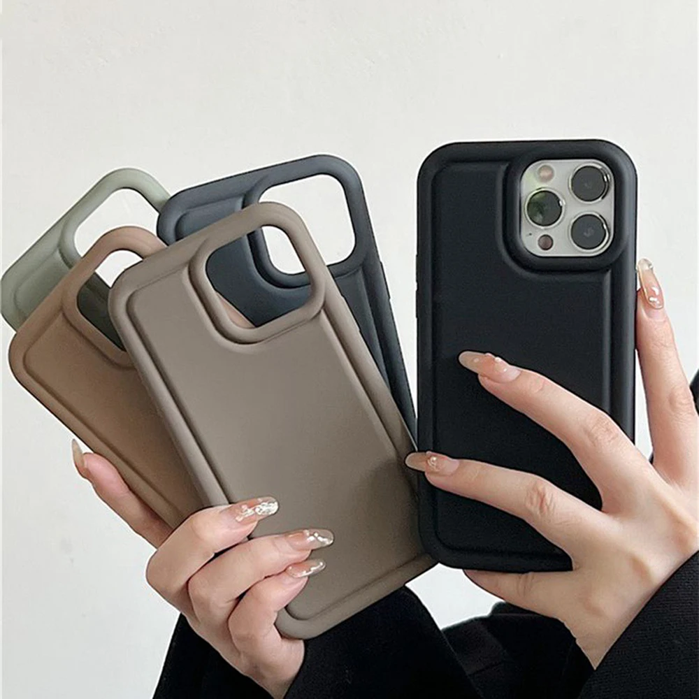 

Matte TPU Phone Case For Iphone 14 13 11 12 14pro Pro Max 12 13 Mini X XR XS Max 7 8 6 6S 14 Plus SE 2020 Soft Solid Color Cover