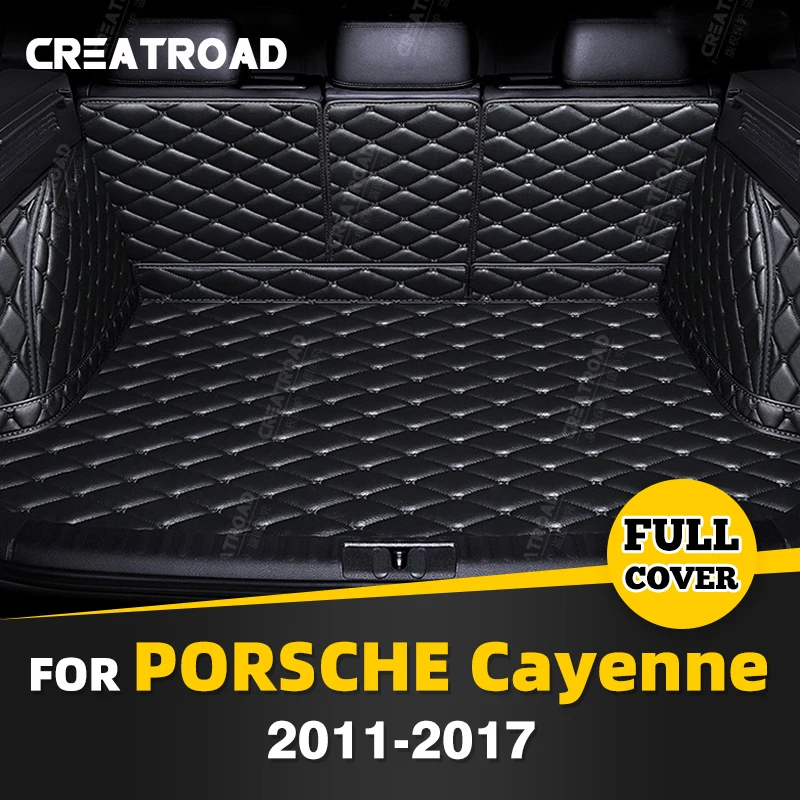 

Автомобильный коврик для багажника с полным покрытием для Porsche Cayenne 5-Seat 2011-2017 16 15 14 13 12, автомобильный коврик, аксессуары для защиты интерьера
