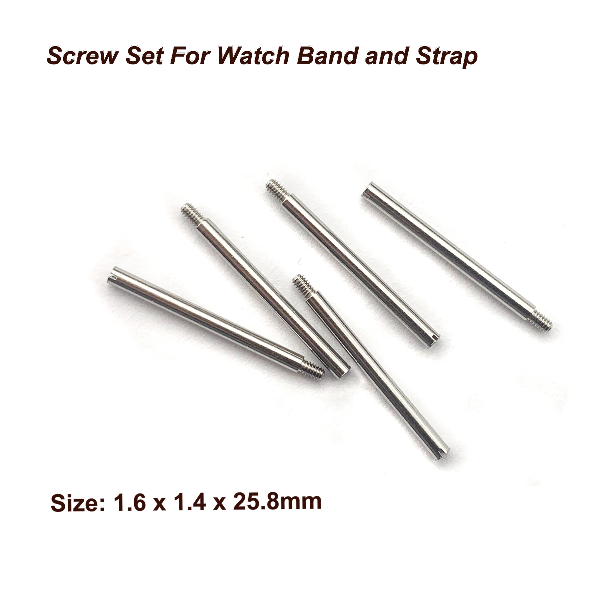Screw Tube Rod for Metal Watch Band 50pcs 10 sizes Stainless Steel  Repair Tools Watch Parts 8.5mm - 26mm Free Shipping
