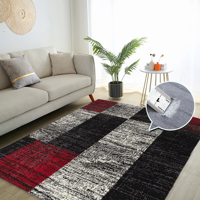 

Детский бархатный коврик для гостиной, Мягкий Квадратный декоративный коврик для дивана и стола