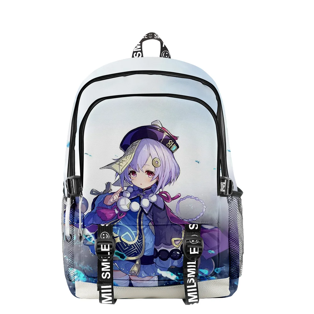 

Модные забавные игры Genshin Impact, школьные ранцы с 3D принтом для студентов, Водонепроницаемые многофункциональные дорожные рюкзаки унисекс из ткани Оксфорд для ноутбука