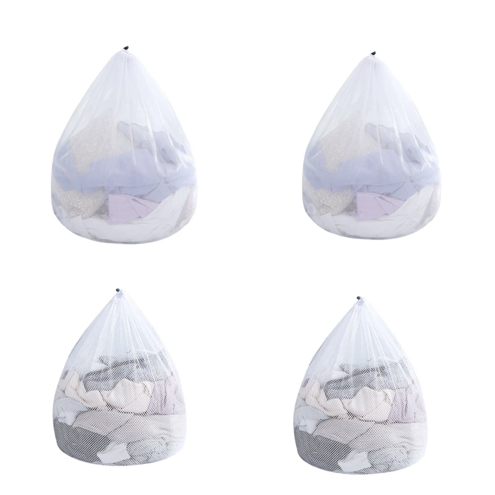 

Polyester Fine Mesh Coarse Mesh Drawstring Washing Bag Washing Machine Large Size Washing Bag