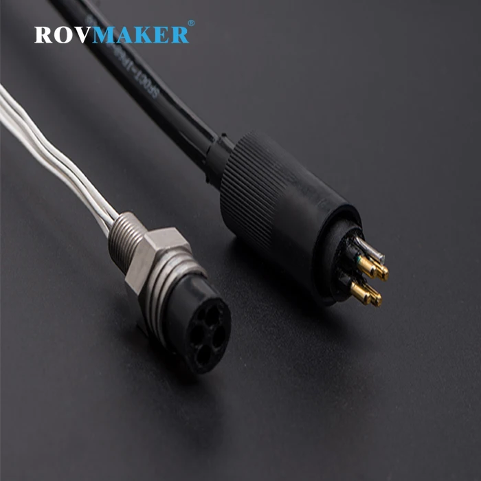 

Rovmaker MCBH 4F MCIL 4M Underwater Electrical Wet-mate Connectors of Ip 68 Waterproof Marine Wire BNC Connector