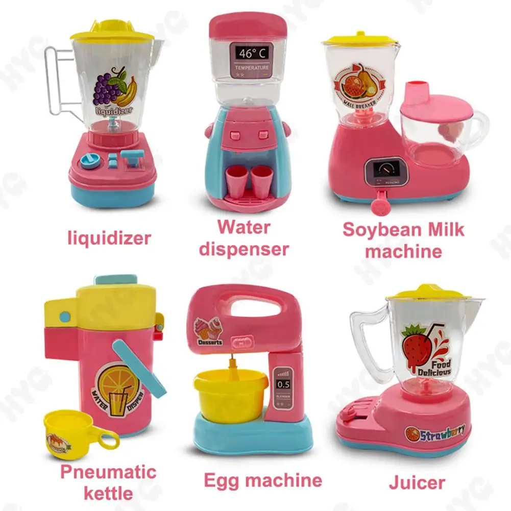 

Assorted Kitchen Appliance Toys With Mixer Blender Toaster For Children's Gifts Play Kitchen Accessories