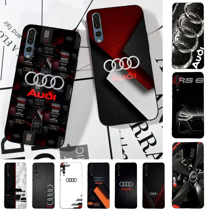 Роскошный популярный спортивный автомобильный чехол для телефона A-Audi RS для Huawei P30 40 20 10 8 9 lite pro plus Psmart2019