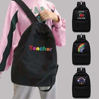 unisex backpack teen canvas sports backpack college school bag casual womens teacher pattern backpacks laptop bags