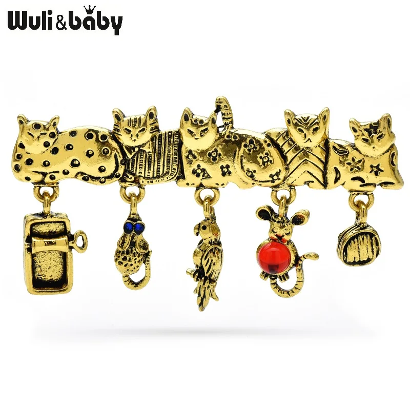 Винтажная брошь в виде кошки | AliExpress