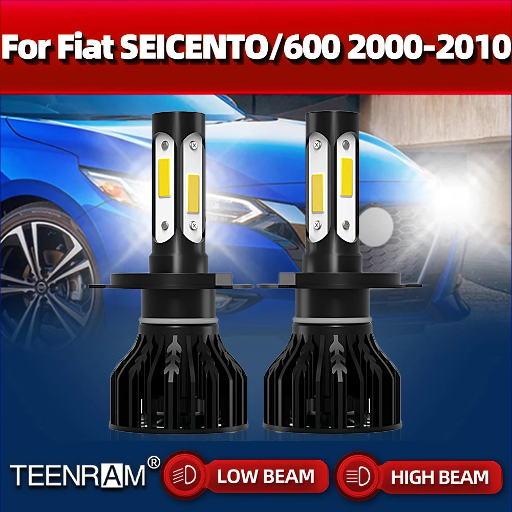 

120W Car Lights 20000LM LED Car Headlight 12V 6000K Auto Lamp For Fiat SEICENTO/600 2000-2003 2004 2005 2006 2007 2008 2009 2010