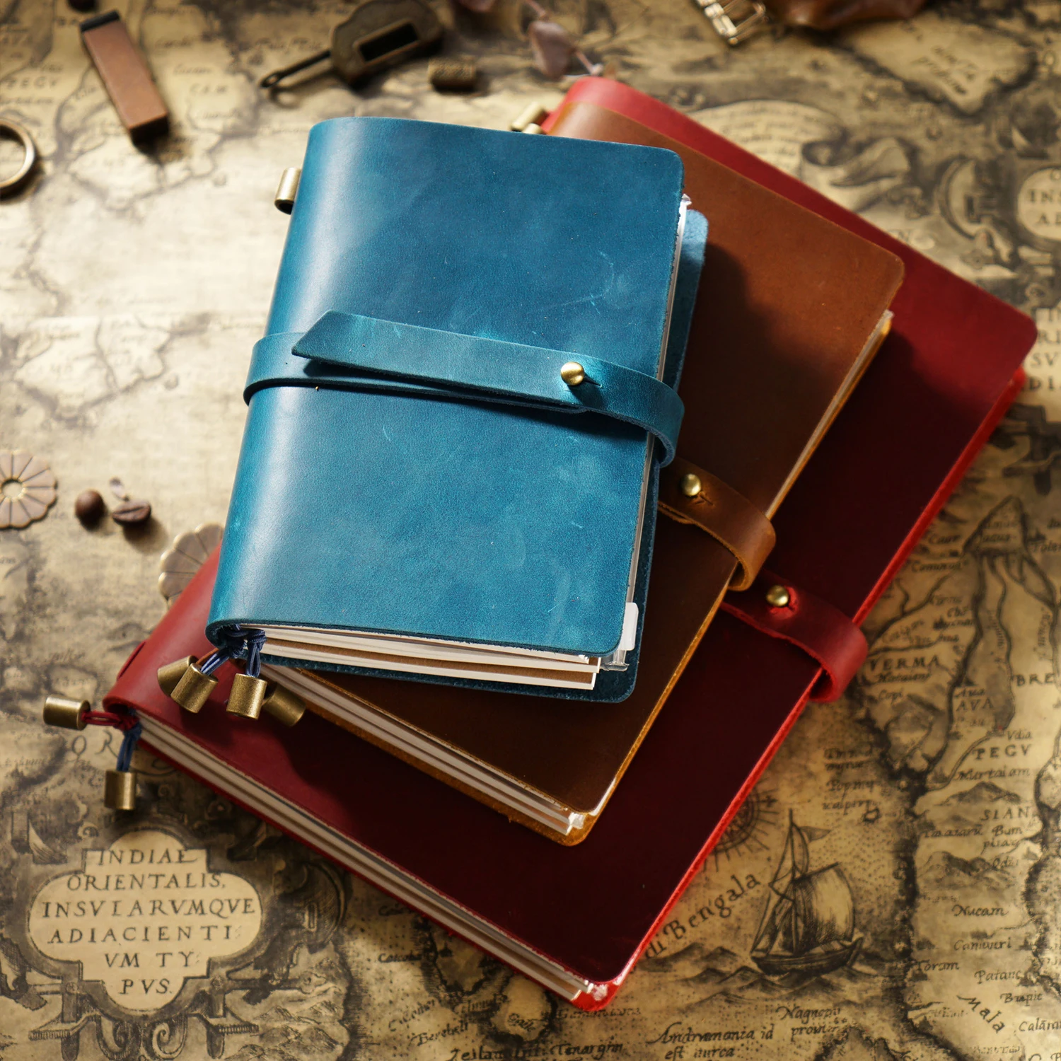 Фото Genuine Leather Traveler Notebook Handmade Vintage Cowhide Diary Journal Sketchbook Organiser Planner TN Notebook Cover №1