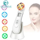 5 в 1 EMS  RF светодиодный фотон подтяжки пистолет для мезотерапии, уход за кожей лица омоложение против старения 5 цветов светодиодный средство для ухода за кожей Красота машина