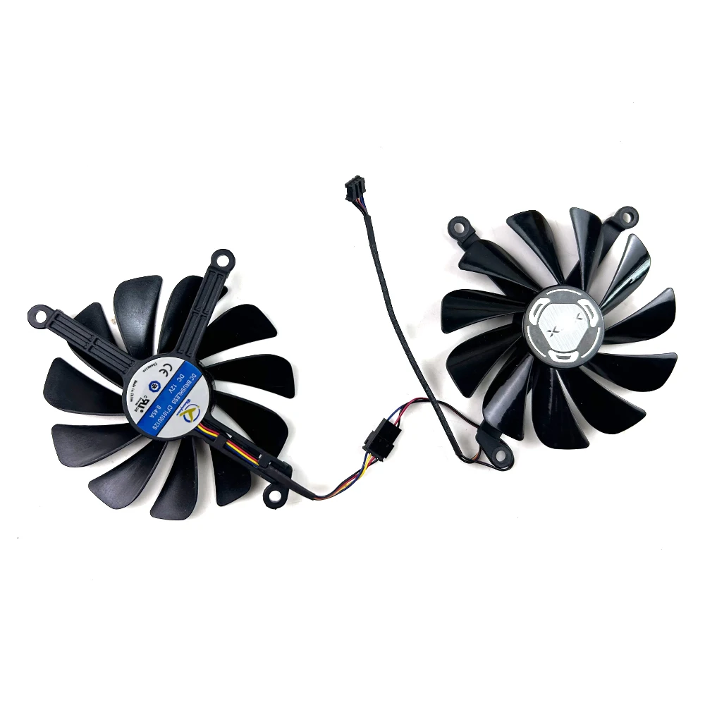 Фото Охлаждающий вентилятор 95 мм CF1010U12S RX 5700XT RX-57XT86OD Вентилятор графического процессора для XFX Radeon RX5700 5700 XT THICC II Ultra Вентиляторы видеокарты №5
