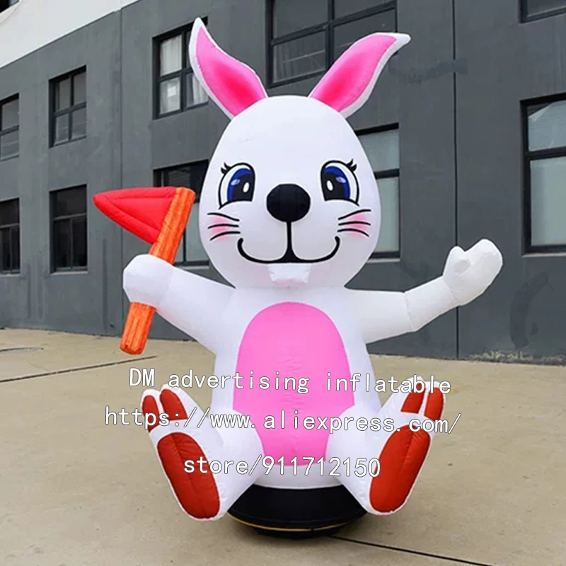Бесплатная доставка гигантский надувной кролик копия воздушного шара для