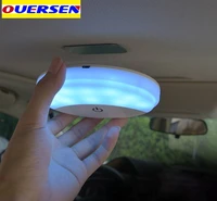 ouersen car reading light rechargeable magnetic led white blue light auto styling night light car interior light ceiling lamp
