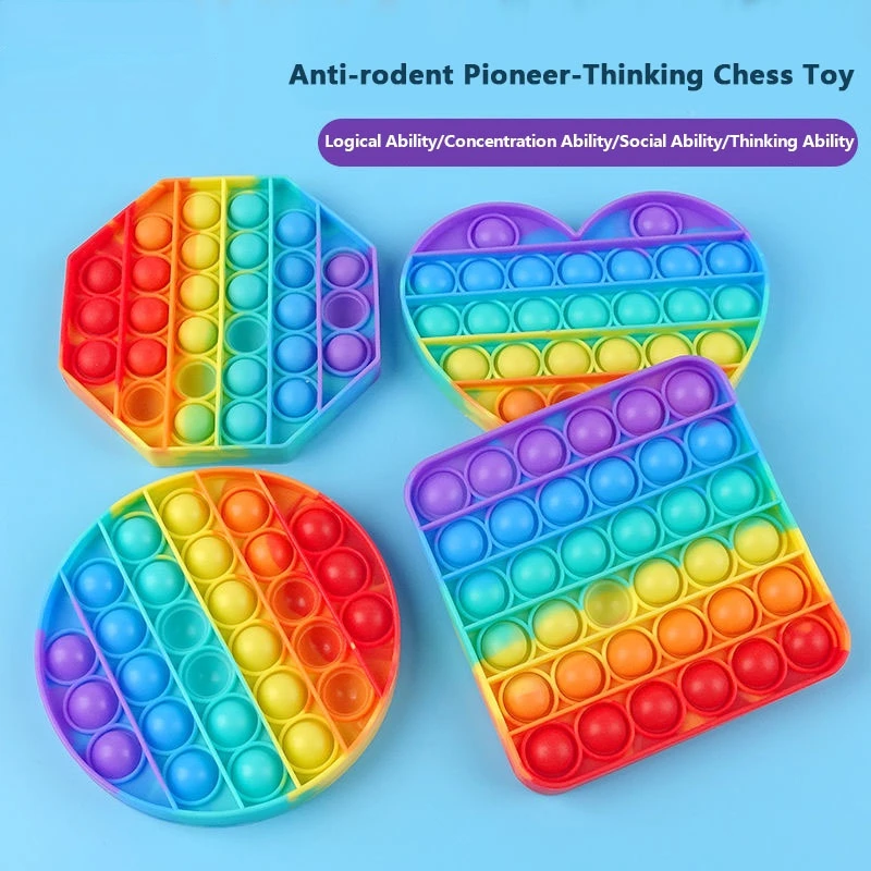 

Детская развивающая игрушка, Радужный пресс, пресс, игрушки очень большого размера, силиконовые снижение давления, арифметические мышления...