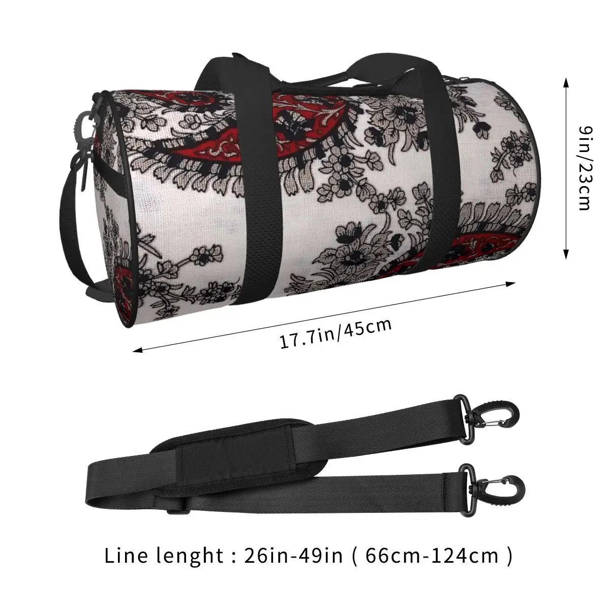 Орнаментные Цветочные Пейсли сумки для спортзала традиционный чемодан