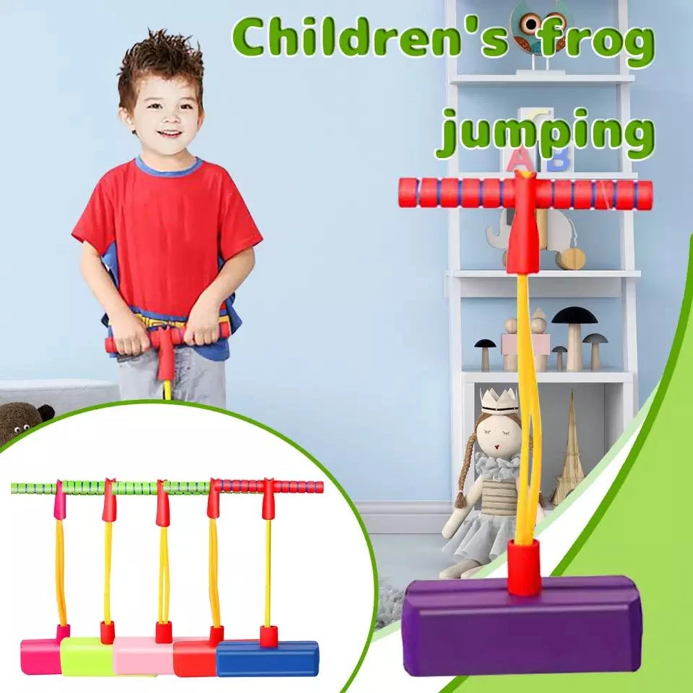 

Kids Sports Games Toys Foam Pogo Stick Jumper Indoor Outdoor Fun Fitness Equipment Improve Bounce Sensory Toys for Boy Girl Gift