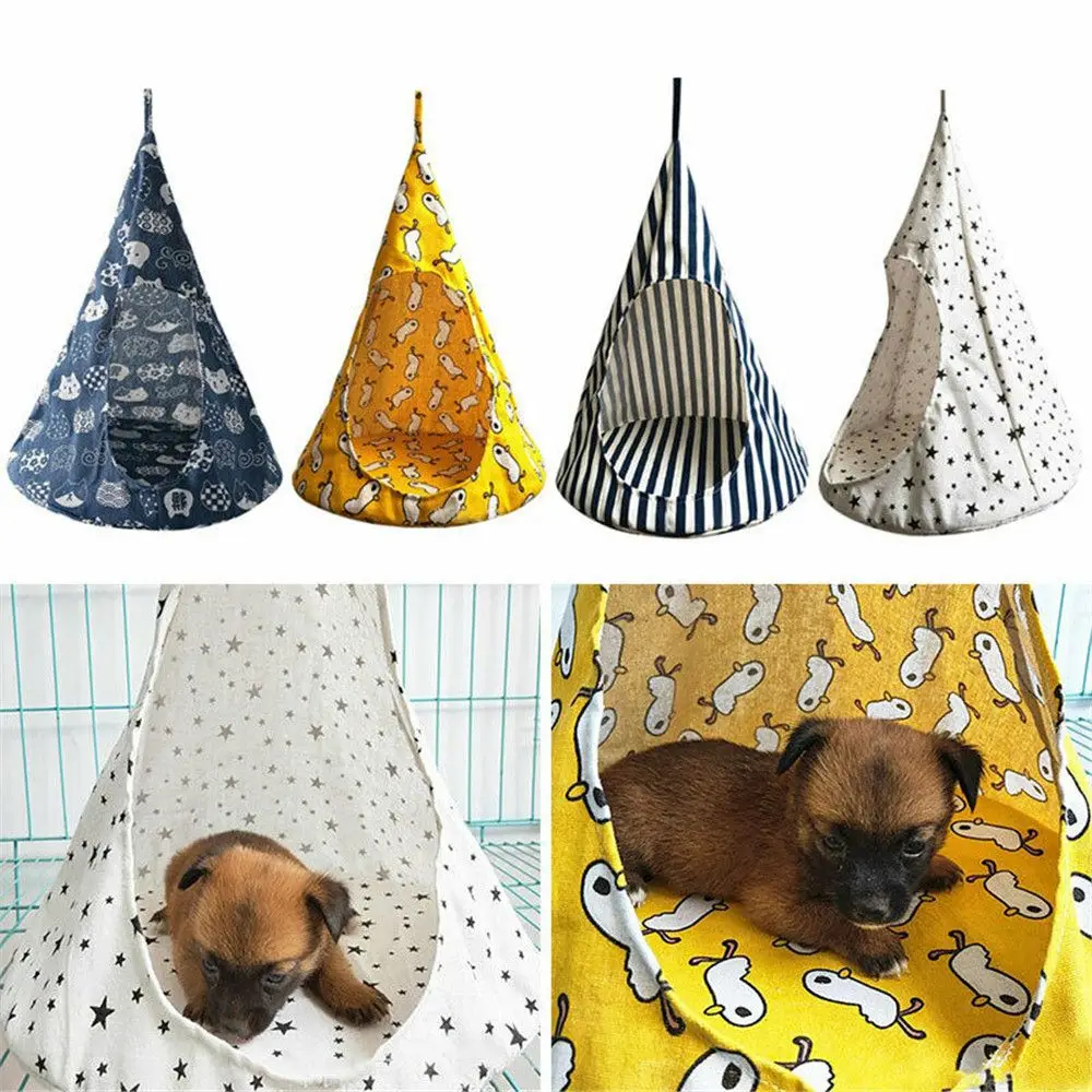 

Washable Soft Hanging Conical Kitten Nest Cat Hammock Pet Tent Cat House Bed