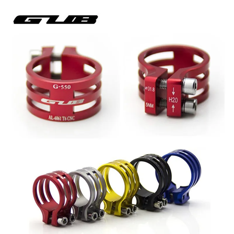 

31.8/34.9/37m MTB Seatpost Clamp Aluminum alloy Double Screw Seat Tube Clip For 27.2/28.6/30.4/30.8/31.6mm Seatpost frame