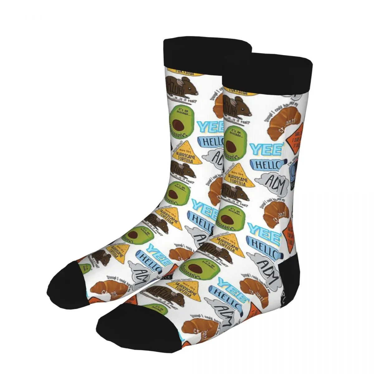 

Men's Ultimate Vine Reference Pack Socks 90% Polyester Tops Novelty Crew Pop Pattern Middle Tube Socks Printed Socks