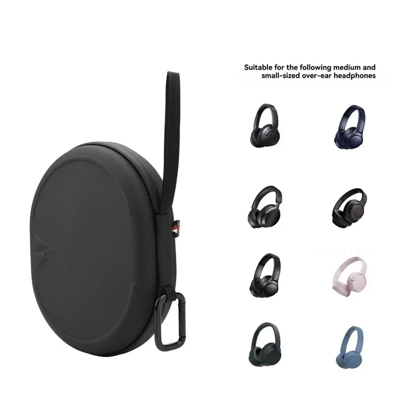 Фото 【НАДЁЖНОЕ КАЧЕСТВО】Сумка для хранения наушников TXESIGN для Tune 510BT 720BT Soundcore Q20i Q30 Sony WH-CH520, ударопрочная портативная сумка №4