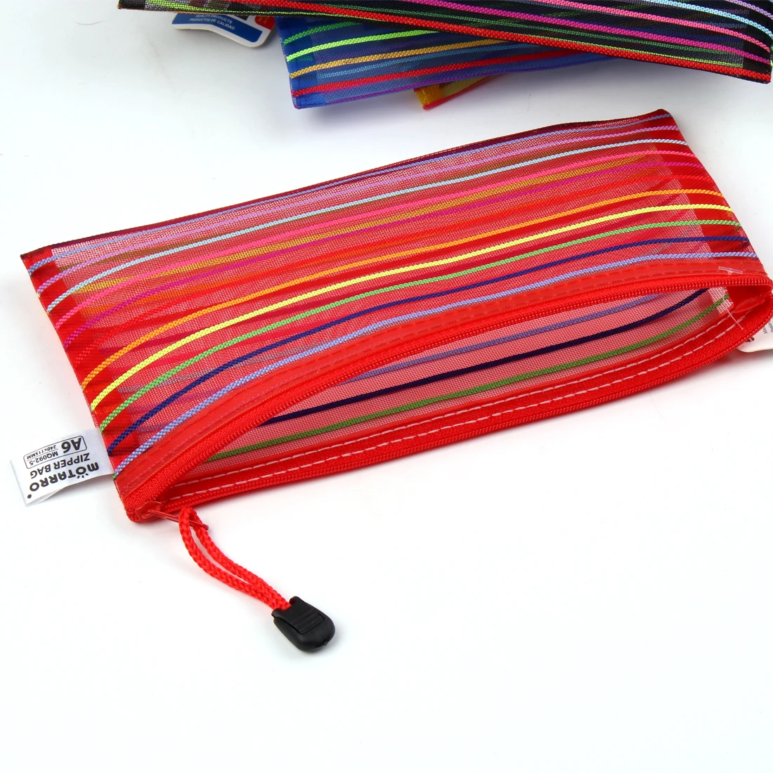 Нейлоновая Радужная Сетчатая Сумка Для Документов A6 Красочная Женская Хранения